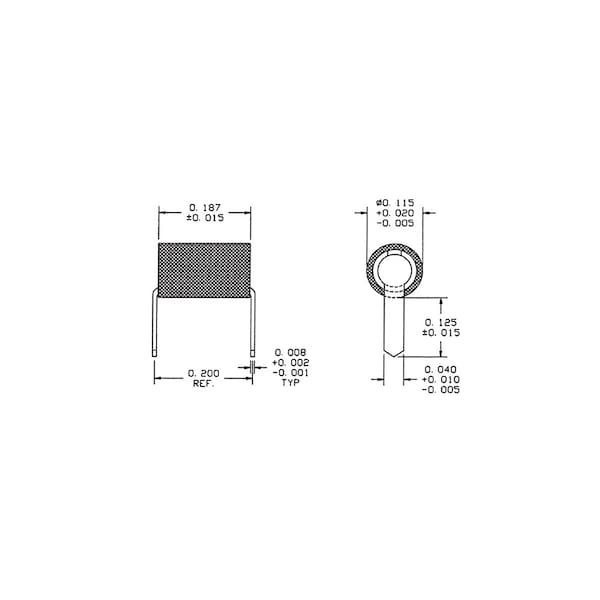 Concord Electronics TEST POINT INS JACK-HORIZONTAL MNT, 0.200" L, 09-9350-1-03517-250 09-9350-1-03517